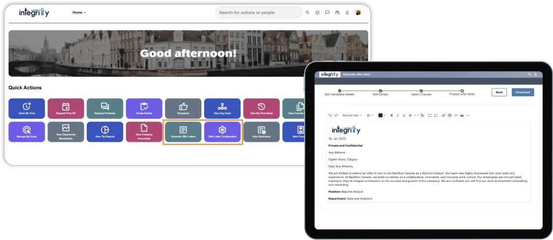 OfferAutomate product interface preview